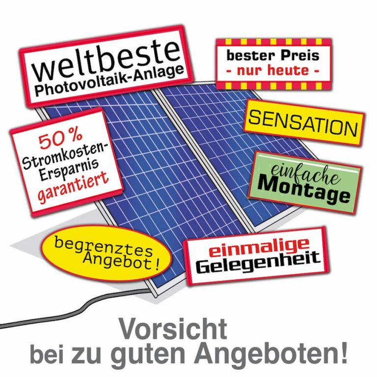 Vorsicht bei zu guten Angeboten